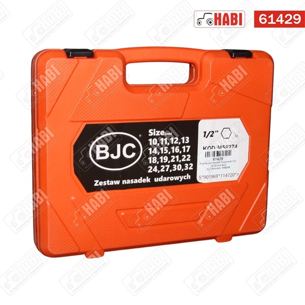 Dugókulcs készlet hosszított 1/2" 10-32 mm BJC