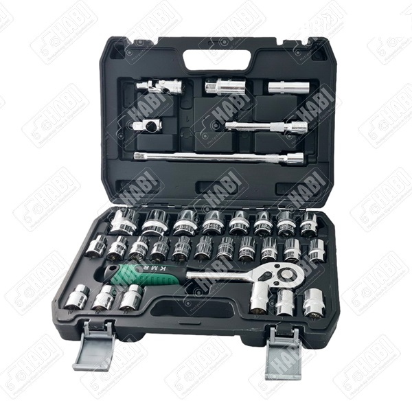 Dugókulcs készlet kézi 1/2", 8-32 mm-ig 32 részes