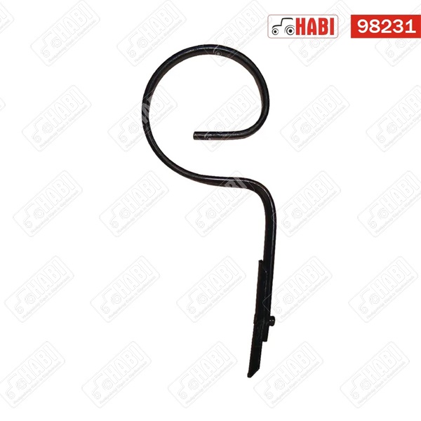 Egyenes szárú rugóskapa 32x12 mm (215x36x6 mm lándzsával)