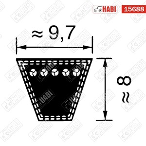 Ékszíj SPZ 750 Lw Optibelt