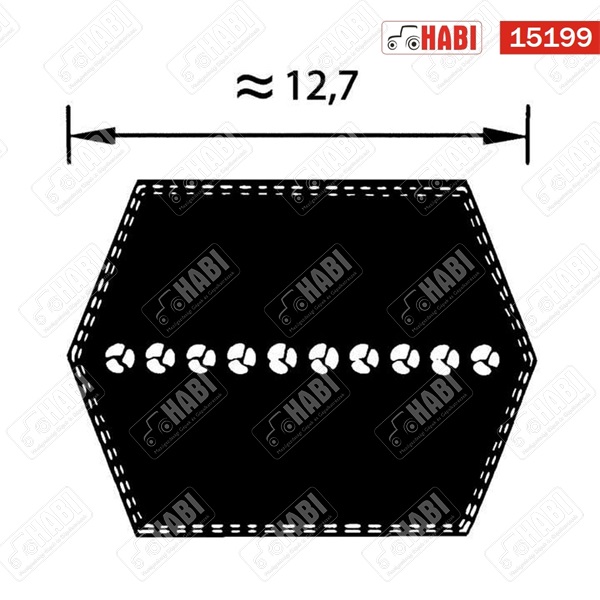 Ékszíj hatlapú AA128