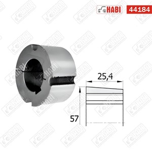 Ékszíjtárcsa Taperlock szoritóhüvely d=24 mm TB 1610