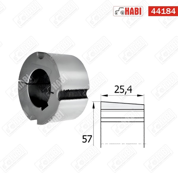 Ékszíjtárcsa Taperlock szoritóhüvely d=24 mm TB 1610