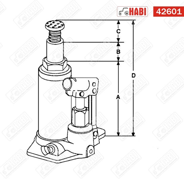 Hirdaulikus emelő /olajemelő/ 30t Torin Big Red