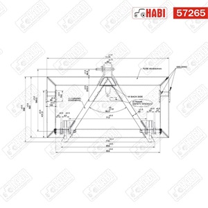 Euro Norm - hárompont/vonóháromszög adapter MAX. 1000 kg