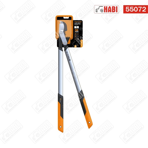 FISKARS PowerGearX fém fogaskerekes ágvágó, horgos pengével (L) LX98