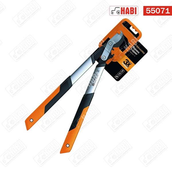 FISKARS PowerGearX fém fogaskerekes ágvágó, horgos pengével (S) LX92