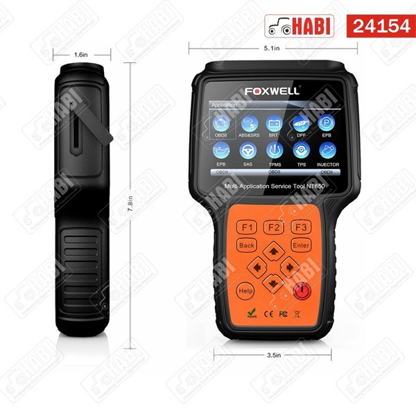 FOXWELL NT650 Elite kézi autódiagnosztikai eszköz