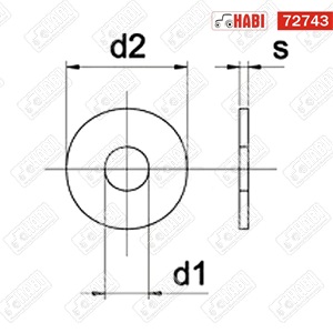 Fakötésű alátét 12-es hg