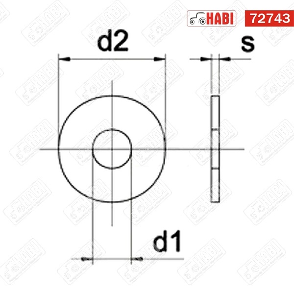 Fakötésű alátét 12-es hg