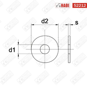 Fakötésű alátét 8-as rozsdamentes acél A4