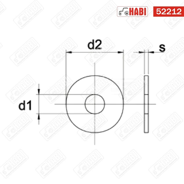 Fakötésű alátét 8-as rozsdamentes acél A4