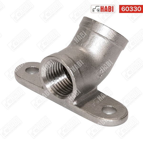 Fali tartó rozsdamentes acél 1/2"-1/2", 30°