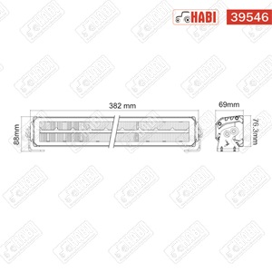 Fényhíd 3 funkciós OSRAM LED 45W, 4000 lumen, E jelzett, 10-30 V, 382 mm, IP67 / IP69K