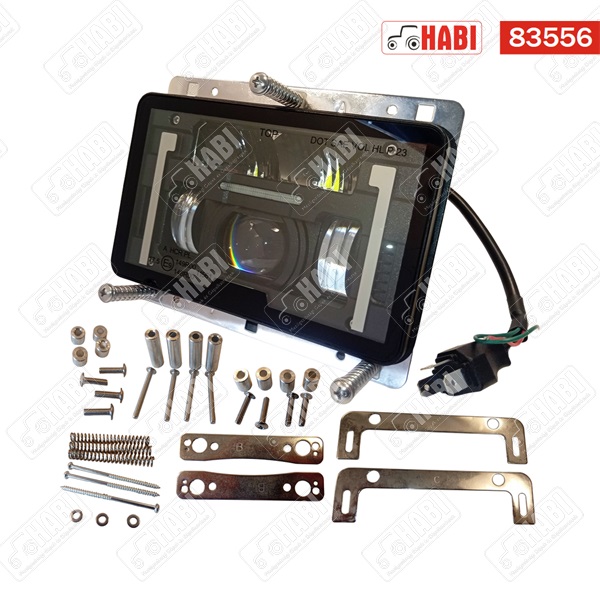 Fényszóró LED lámpa 12-24 V 107x82x168 mm