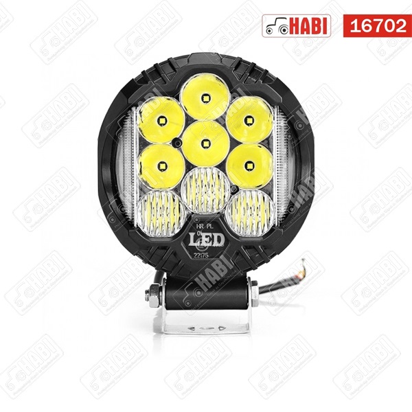 Fényszóró első 3 funkciós LED 40 W 3000+50 lumen  d=158,6 mm 10-30V IP67