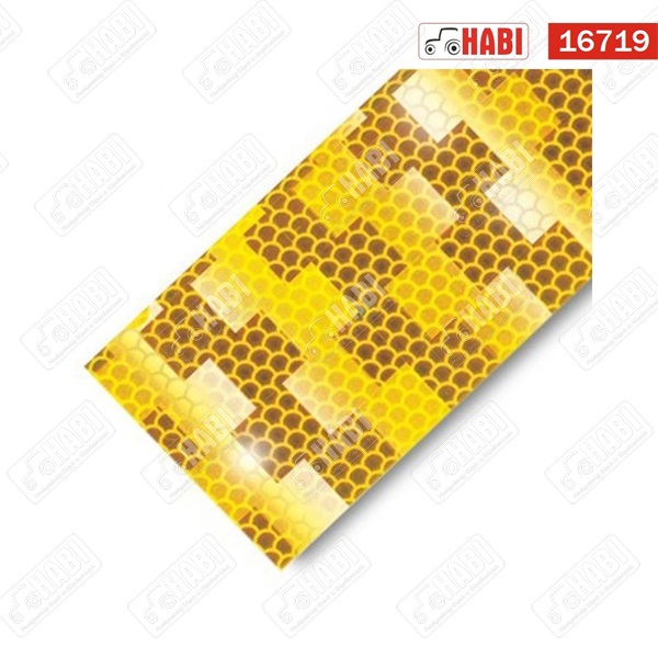 Fényvisszaverő csík sárga 50x1000 mm