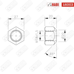 MTZ Feszítőorsó biztosítócsap felső 18/28x130