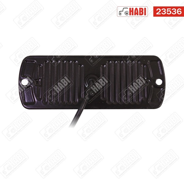 Figyelmeztető fényjelzés sárga LED, 110x41x10 mm, 12 W, 12-24V, IP65