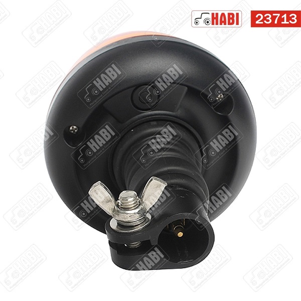 Figyelmeztető fényjelzés sárga villogó 12V-24V rugalmas tartócsöves, h=220mm, R65 R10 LED