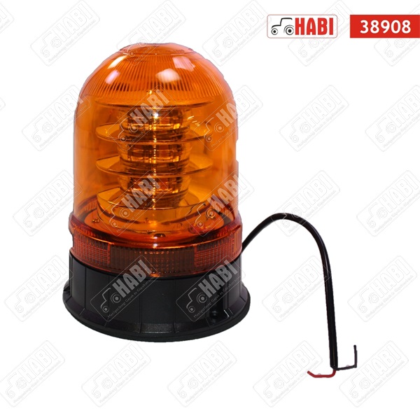 Figyelmeztető fényjelzés sárga villogó E jelzett 9V-30V csavaros LED