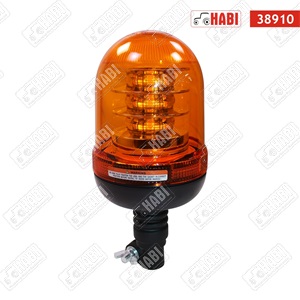 Figyelmeztető fényjelzés sárga villogó E jelzett 12V-24V rugalmas tartócsöves R65 R10 LED