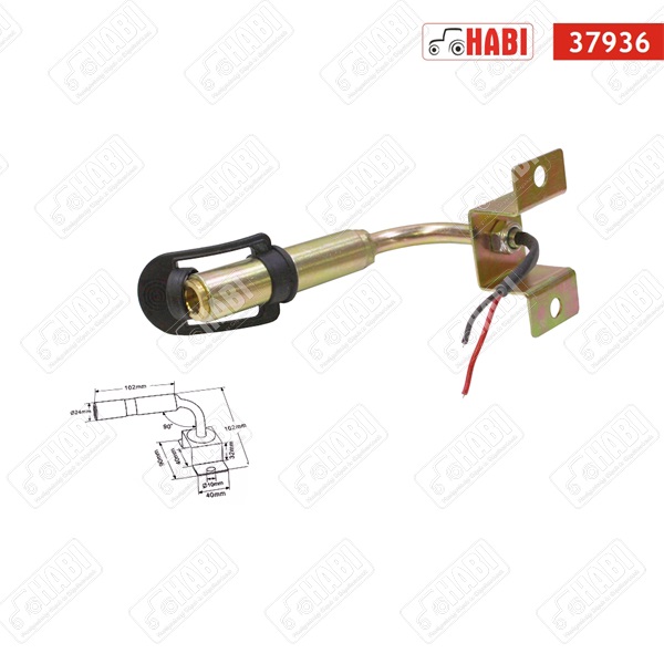 Figyelmeztető fényjelzés villogó tartó "L" kialakítású