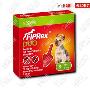 Fiprex Duo S 67 mg + 60,3 mg bolha- és kullancsirtó csepp kutyáknak