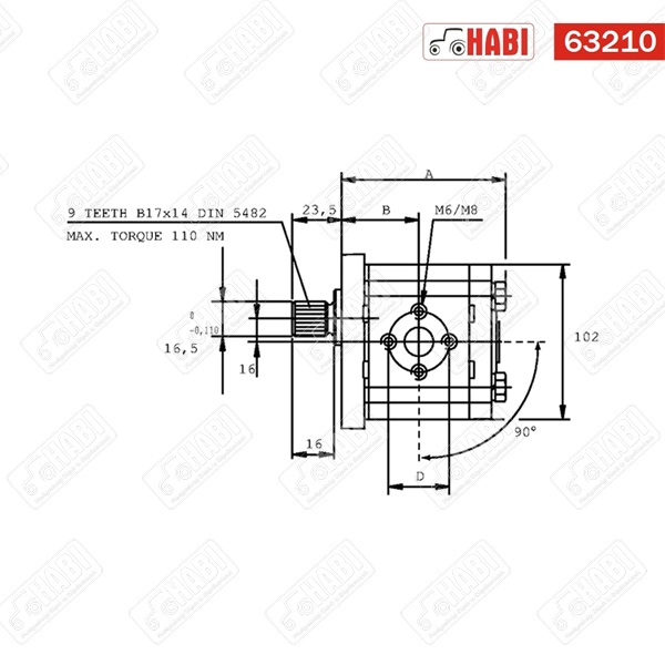 Fogaskerék-szivattyú Polaris 20 Casappa