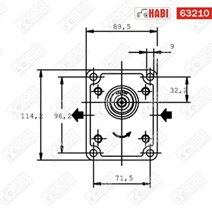 Fogaskerék-szivattyú Polaris 20 Casappa