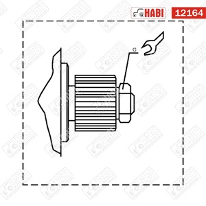 Bordás persely z=14 25x22