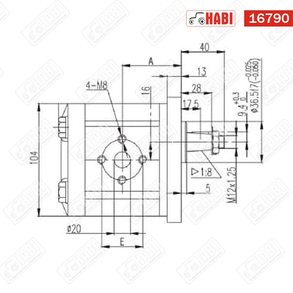Hidromotor 14 cc