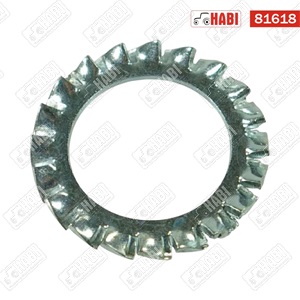 Fogazott alátét M16 17x26,5x1,2 mm rozsdamentes acél A2