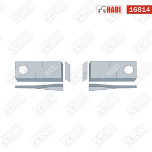 Fűkasza penge jobb 25db/csomag 129x48x4mm D=21