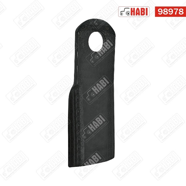 Szárzúzó kés egyenes 200x60x10 mm d=25,5 mm