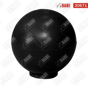 Gomb átmérő 32mm kerek M6 FEKETE