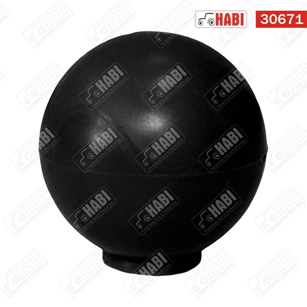 Gomb átmérő 32mm kerek M6 FEKETE