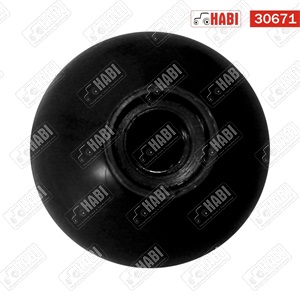 Gomb átmérő 32mm kerek M6 FEKETE