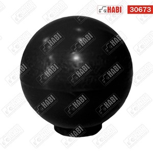 Gomb átmérő 32mm kerek M10 FEKETE