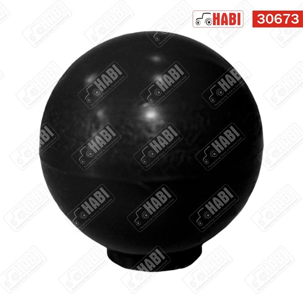Gomb átmérő 32mm kerek M10 FEKETE