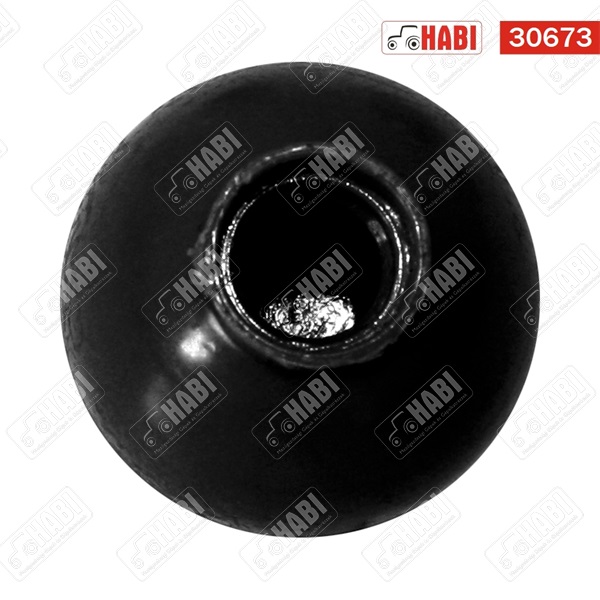 Gomb átmérő 32mm kerek M10 FEKETE