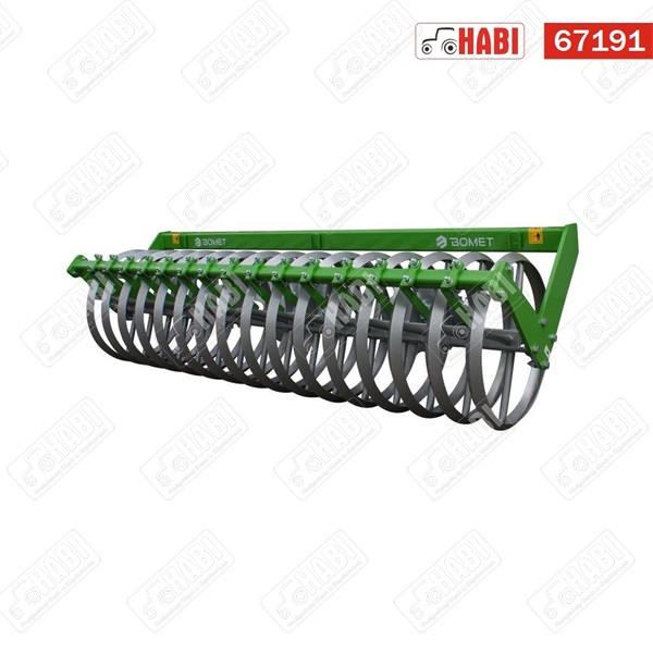 Gruber 3m, rugós kapaszárakkal, ékgyűrűs hengerrel, csipkés tárcsalapokkal /Bomet Apus/