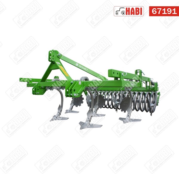 Gruber 3m, rugós kapaszárakkal, ékgyűrűs hengerrel, csipkés tárcsalapokkal /Bomet Apus/