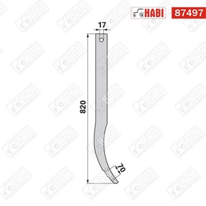 Gruber kapaszár 60x25x820