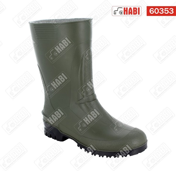 Gumicsizma PVC IDRO LOW félmagas olíva zöld méret: 42
