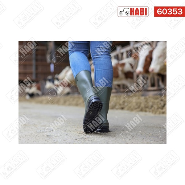 Gumicsizma PVC IDRO LOW félmagas olíva zöld méret: 42