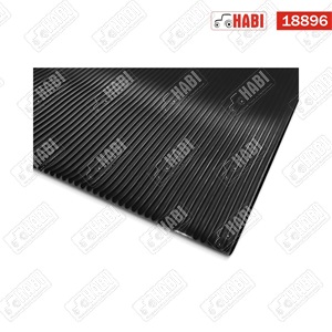 Gumilemez 3x1200 mm fekete, sűrű bordás