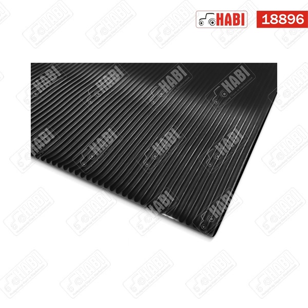 Gumilemez 3x1200 mm fekete, sűrű bordás