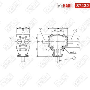 Hajtómű L-25A 1:1 11kW COMER