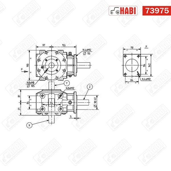 Hajtómű TL-311D 1:3 Comer